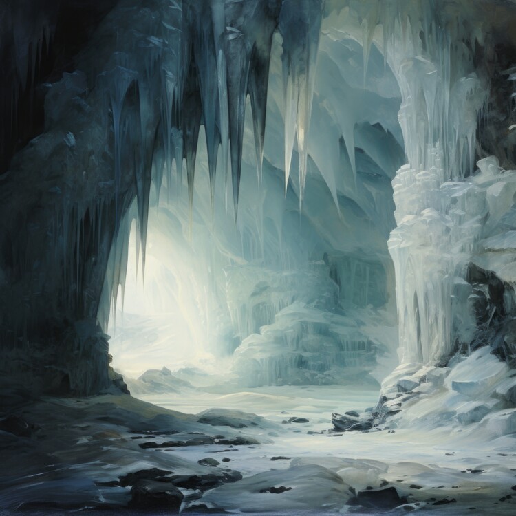 Poster Icy Cave Mystery Light