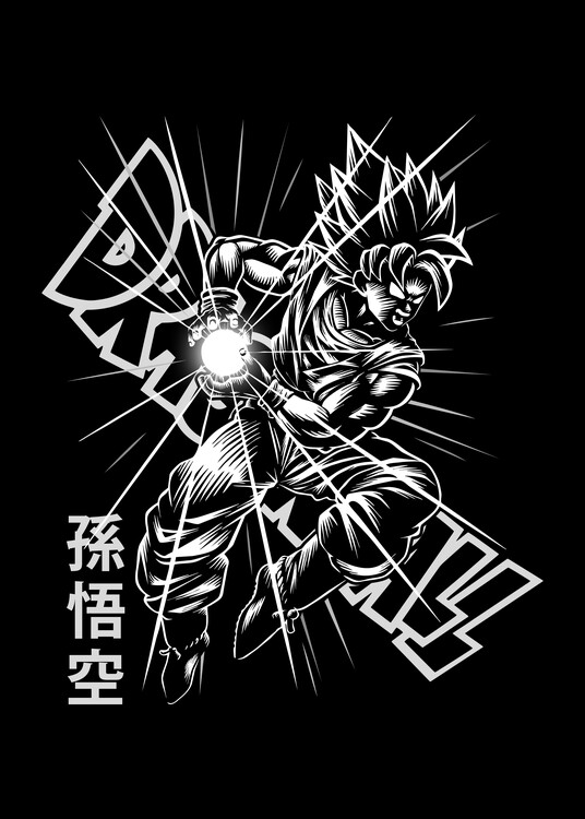 Poster Goku - Kame Hame Ha