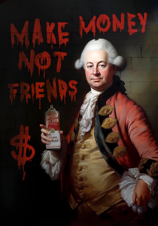 Poster Make Money Not Friends