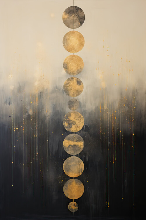 Poster Abstract background with golden tones