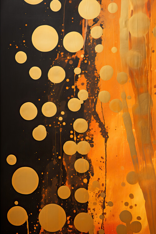 Plakát Abstract background with golden tones