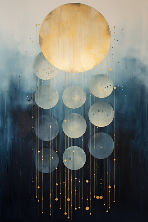 Poster Abstract background with golden tones