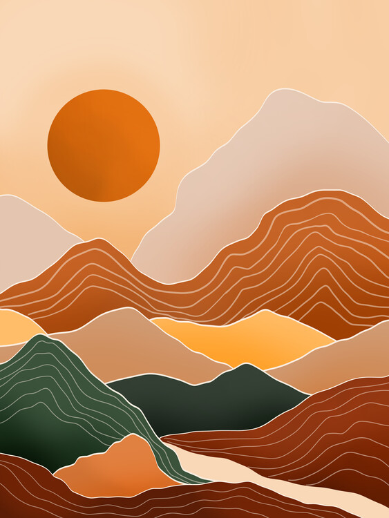 Плакат Mountain Sunset