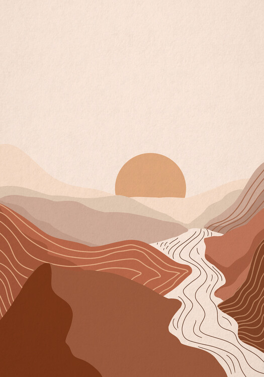 Poster Mountain Sunset 2
