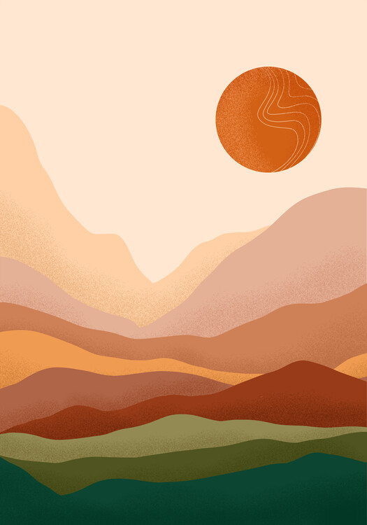 Плакат Bohemian Mountains