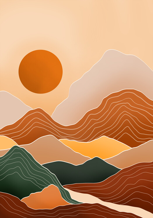 Плакат Landscape Mountains