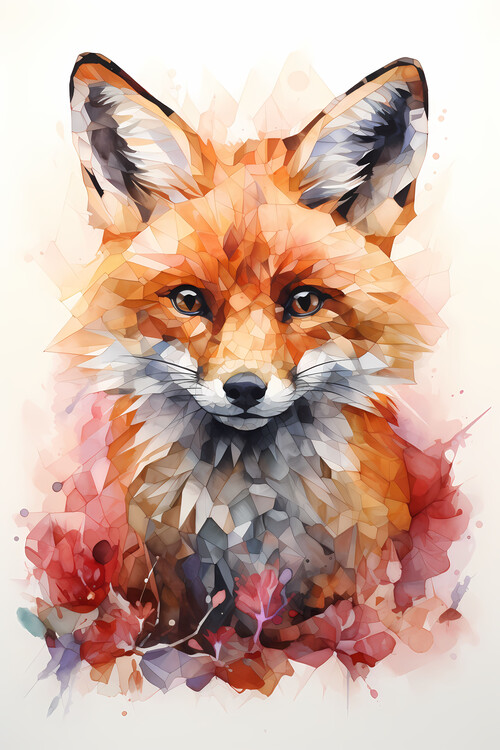 Poster Colorful fox
