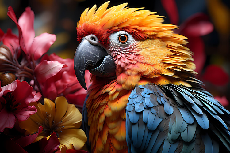 Plagát Colorful Parrot