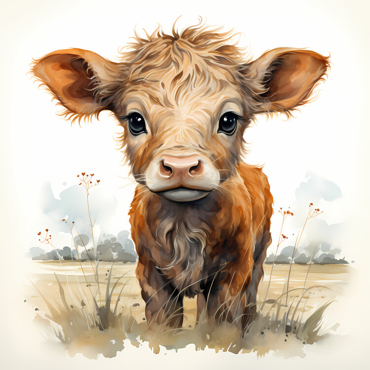 Poster Cute cow