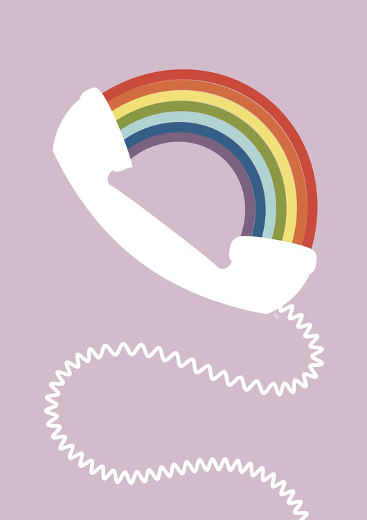 Poster Rainbow Phone