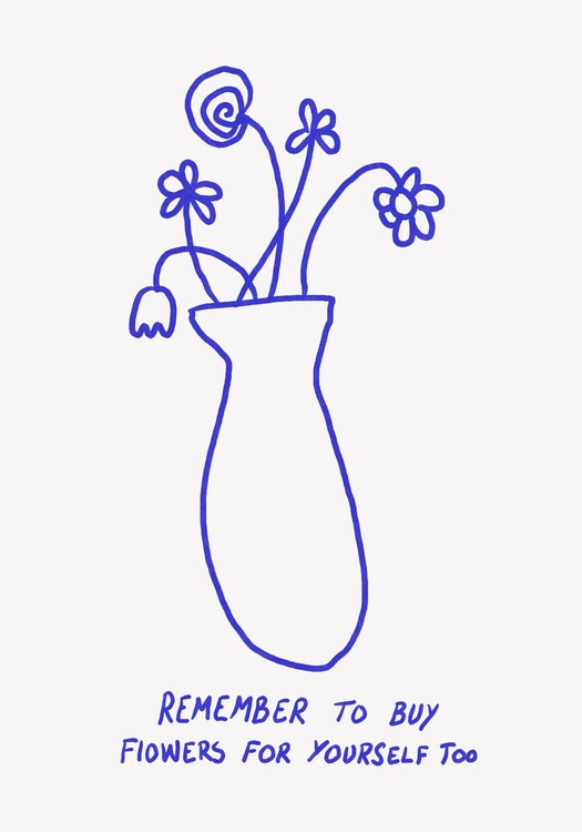 Canvas Print Buy Flowers for Yourself