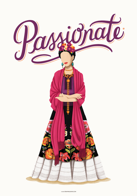 Canvas Print Frida Passionate