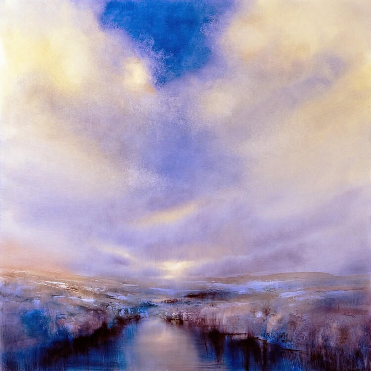 Plakát light space - blue and purple