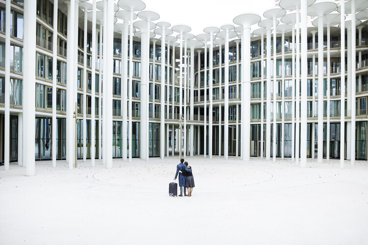 Canvas Print traveller in love