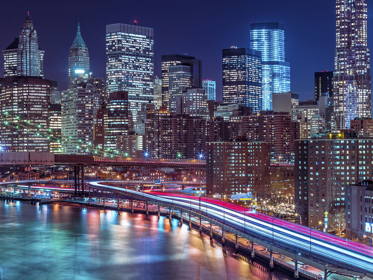 Poster Illuminated Urban Nights