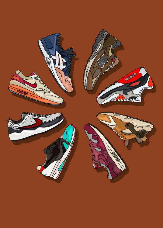 Poster troublesome sneakers