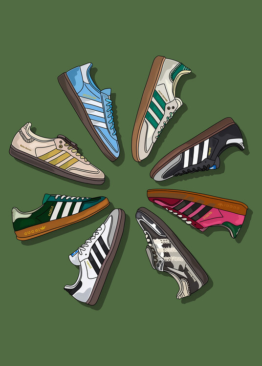 Poster rotation sneakers strips