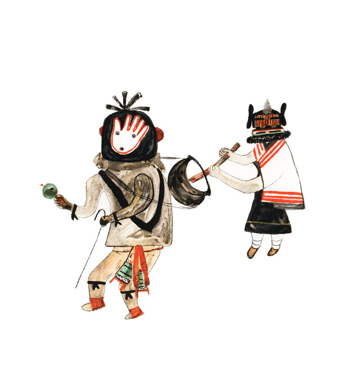 Poster Hopi Kachina Drawing 3