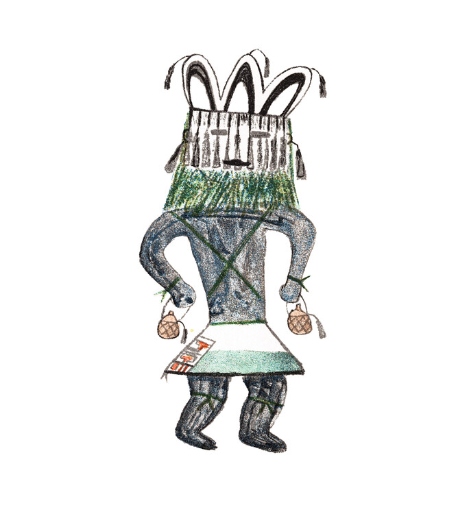 Poster Hopi Kachina Drawing 5