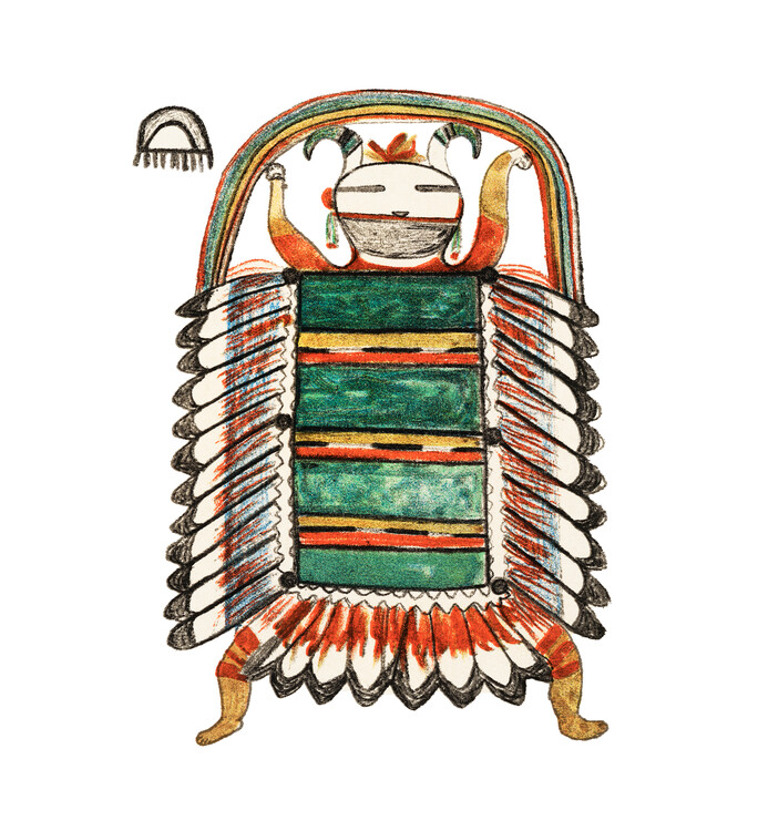 Poster Hopi Kachina Drawing 6
