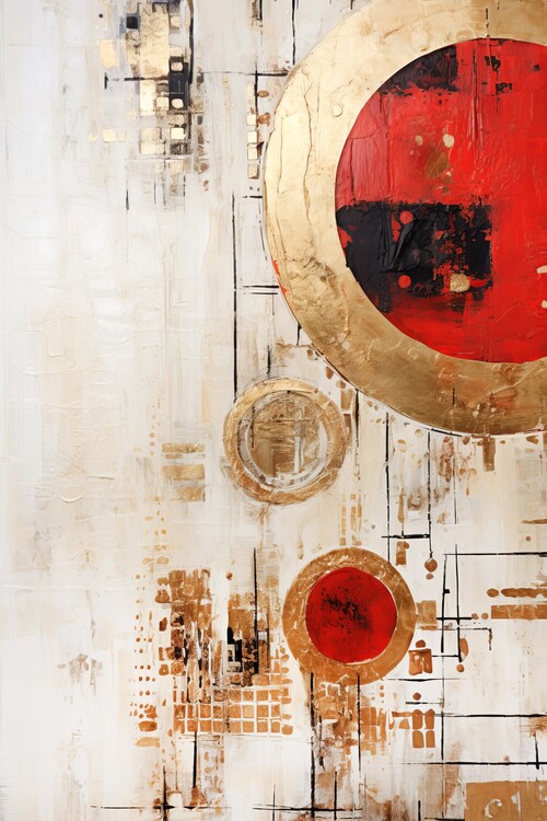 Poster ABSTRACT ART Christmas ornaments