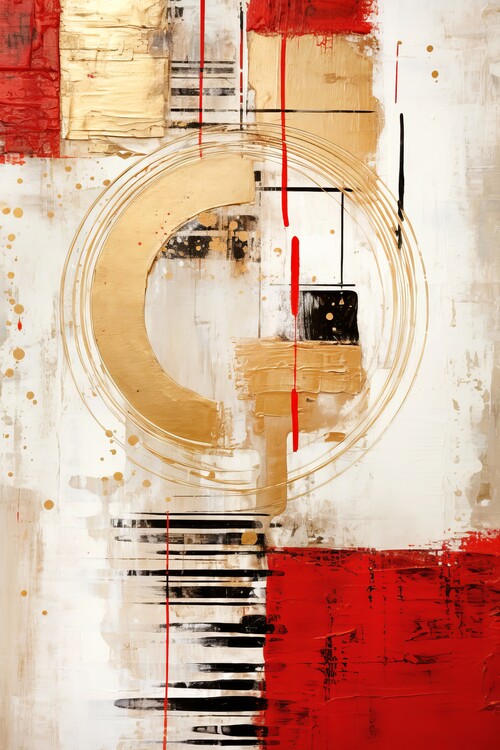 Poster ABSTRACT ART Atmospheric excitement
