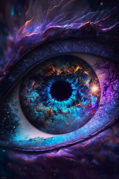 Плакат Space Dragon Eye