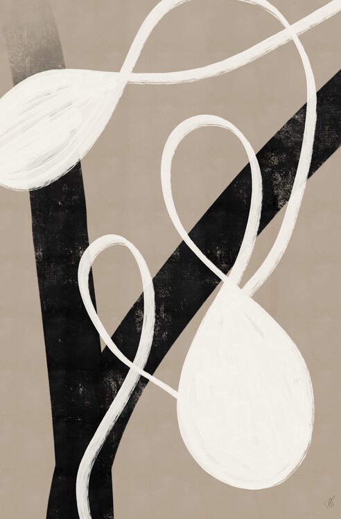 Poster Scandi black & biege No.2