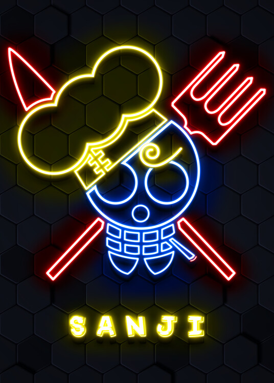 Poster Sanji Neon