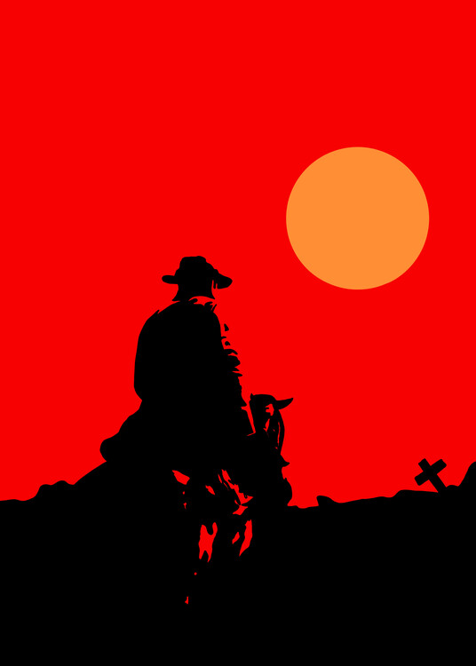 Canvas Print Western Cowboys