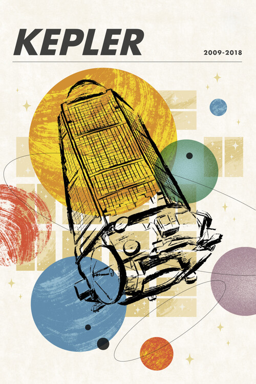 Plakát Kepler Space Telescope Poster.
