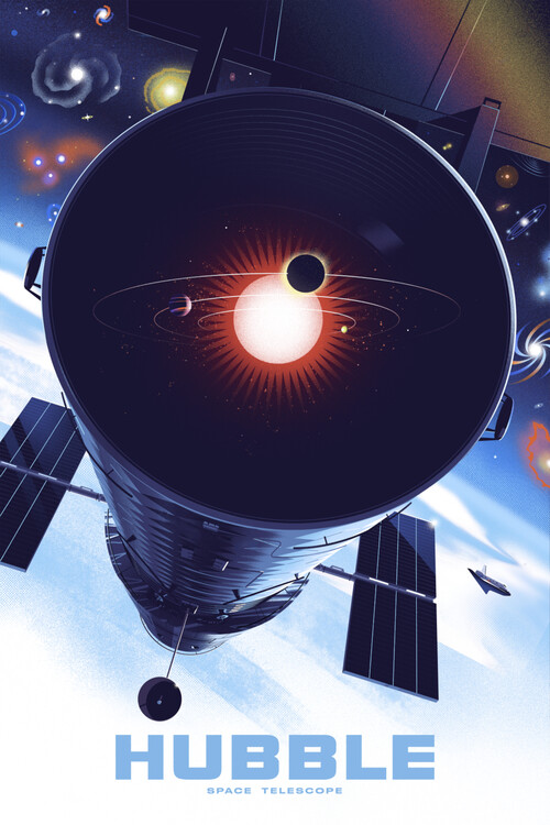 Plakát Hubble Space Telescope Poster.