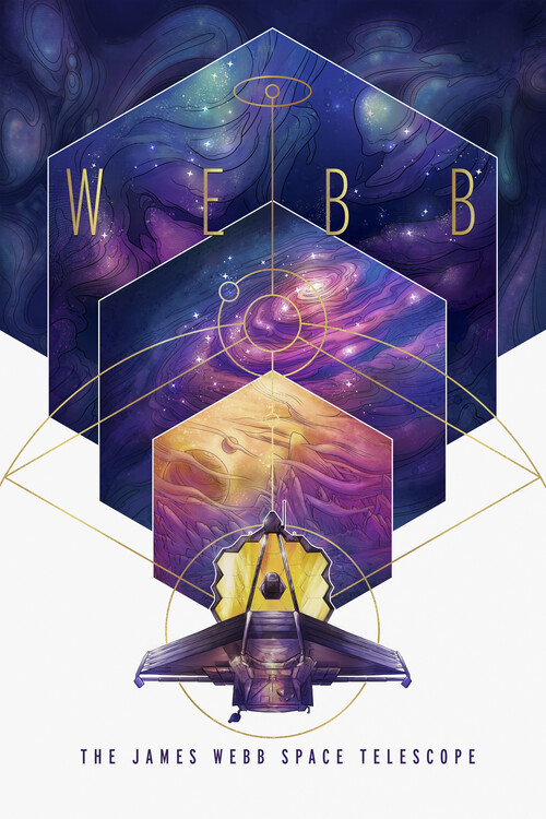 Plakát James Webb Space Telescope Poster