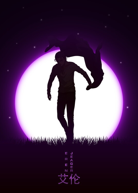 Poster Eren Yeager Moon