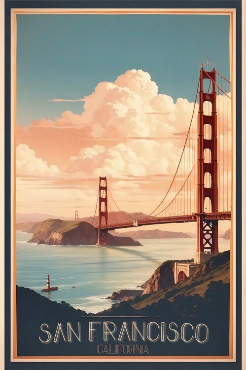 Poster San Francisco Serenity: Vintage Travel Poster