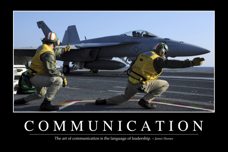 Plakát Communication: Inspirational Quote and Motivational Poster