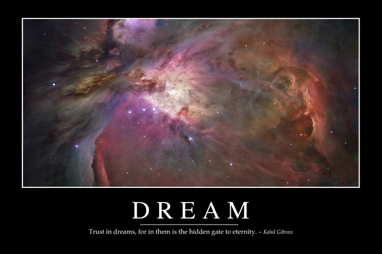 Plakát Dream: Inspirational Quote and Motivational Poster