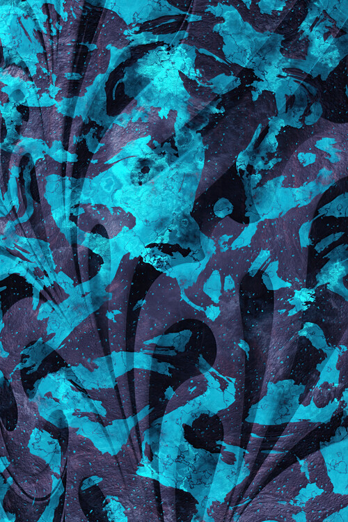 Poster Futuristic blue