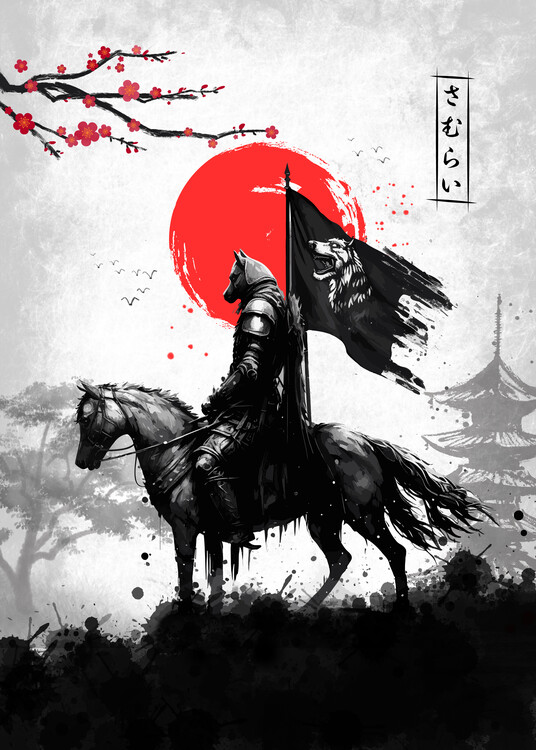 Плакат Samurai dog
