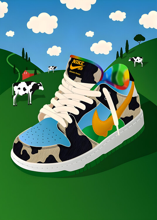 Poster make your moo sneaker