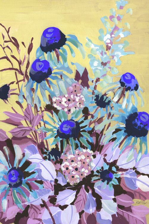 Poster Echinacea Cobalt Blue
