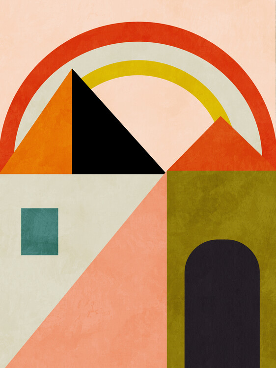 Canvas Print Playing Around Shapes