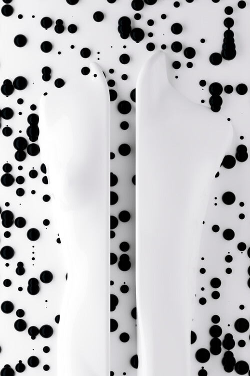 Plakat Black spheres