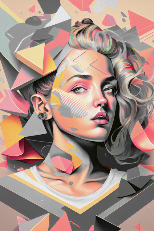 Plakat Colorful portrait