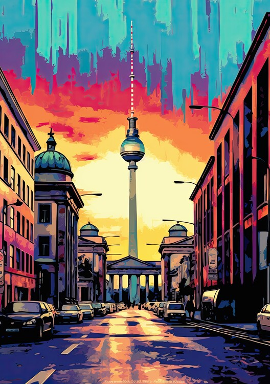 Poster Berlin Poster Pop Art Kunstdruck