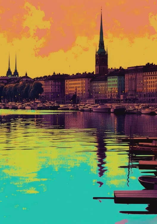 Poster Stockholm Poster Pop Art Kunstdruck