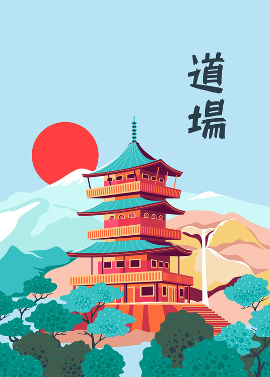 Плакат Dojo Japan