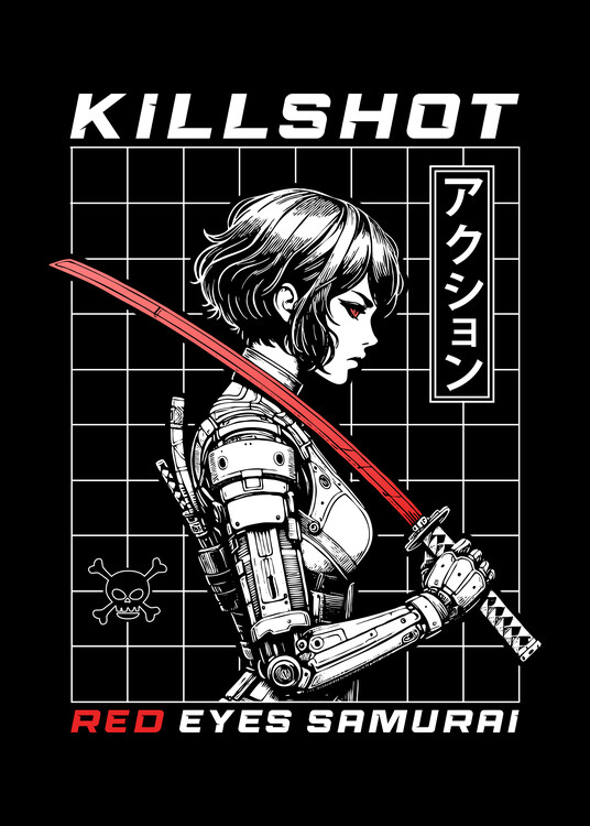 Poster Red Eyes Samurai