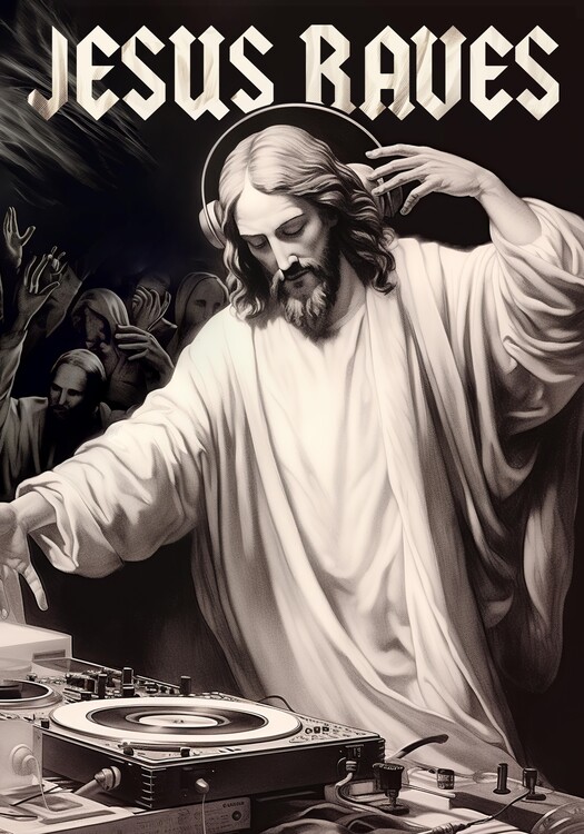 Póster Jesus Raves