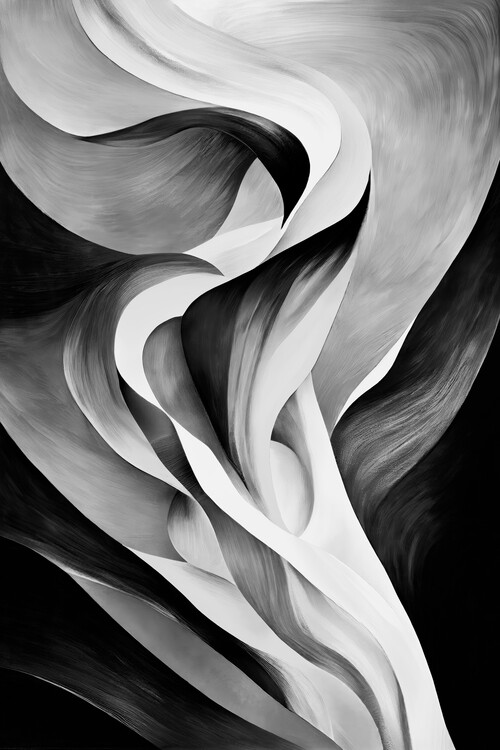 Póster Abstract gray